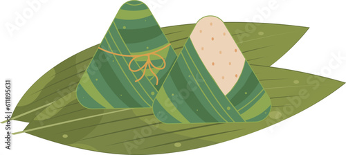 Traditional Zongzi Dumpling Food Dragon Boat Festival Illustration Graphic Element