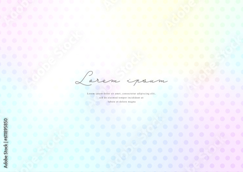 Polka dot pattern and gradient background design
