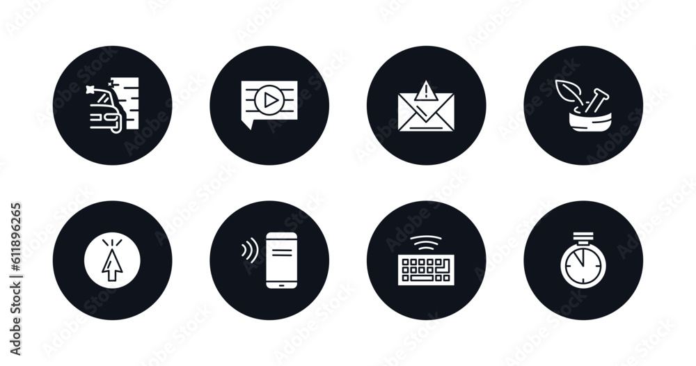 symbol for mobile filled icons set. filled icons such as car wash, video comment, error message, medicine mortar, mouse up arrow, phone connection, wireless keyboard, time almost full vector. symbol for mobile filled icons set. filled icons such as car wash, video comment, error message, medicine mortar, mouse up arrow, phone connection, wireless keyboard, time almost full vector.