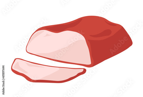 Meat product, smoked ham butchery department store