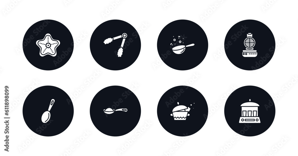 symbol for mobile filled icons set. filled icons such as trivet, tongs, wok, waffle iron, tablespoon, teaspoon, tureen, yogurt maker vector. symbol for mobile filled icons set. filled icons such as trivet, tongs, wok, waffle iron, tablespoon, teaspoon, tureen, yogurt maker vector.