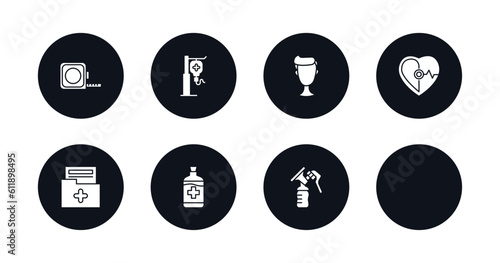 symbol for mobile filled icons set. filled icons such as measure tape, saline, boy, cardiology, medical result, fat, syrup, breast pump vector.