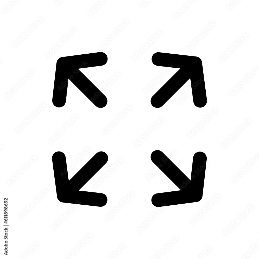 Full screen icon on transparent background. Full screen icon on transparent background.