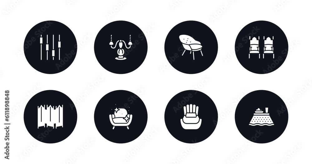 symbol for mobile filled icons set. filled icons such as fader, candelabrum, lounge chair, ceremonial, folding screen, cleaned, single, kotatsu vector. symbol for mobile filled icons set. filled icons such as fader, candelabrum, lounge chair, ceremonial, folding screen, cleaned, single, kotatsu vector.