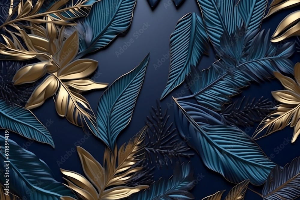 pattern with leaves. pattern with leaves.