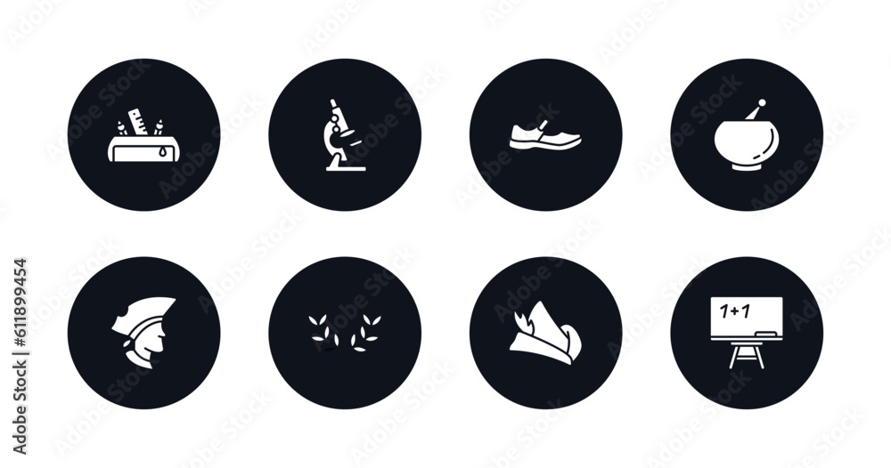 symbol for mobile filled icons set. filled icons such as pencil case, microscope, shoe, punch bowl, long john silver, laurel wreath, robin hood, chalkboard vector. symbol for mobile filled icons set. filled icons such as pencil case, microscope, shoe, punch bowl, long john silver, laurel wreath, robin hood, chalkboard vector.