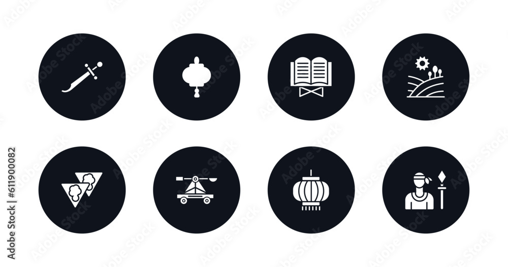 symbol for mobile filled icons set. filled icons such as scimitar, paper lantern, quran book, tuscany, bolo de fuba, trebuchet, chinese lantern, native vector. symbol for mobile filled icons set. filled icons such as scimitar, paper lantern, quran book, tuscany, bolo de fuba, trebuchet, chinese lantern, native vector.