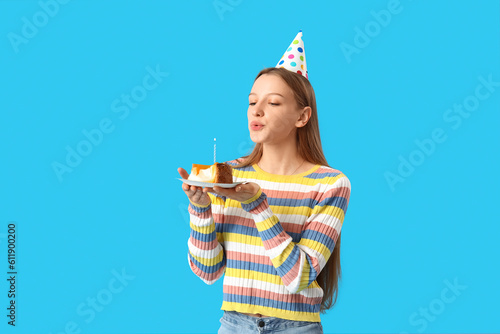 Beautiful young woman with ...