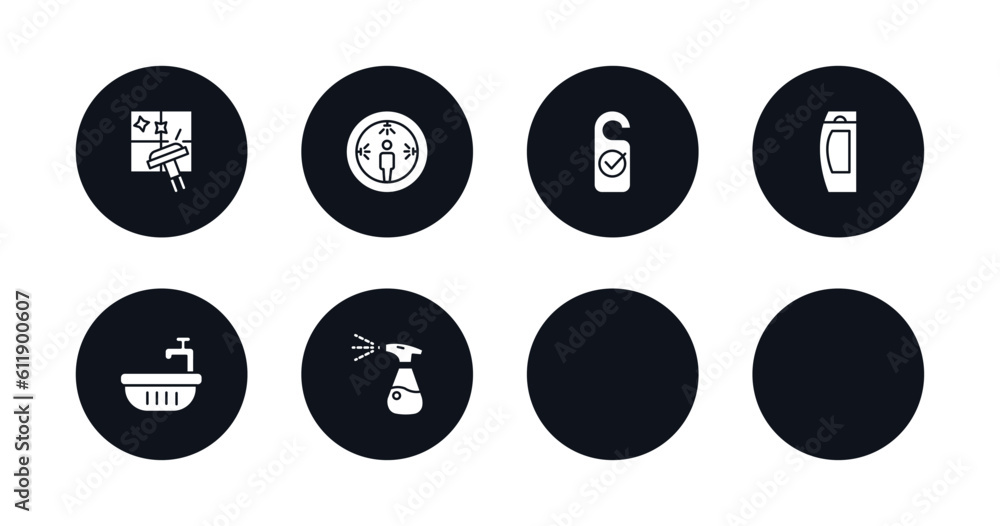 symbol for mobile filled icons set. filled icons such as cleaning window, sterilization, clean room, hygroscopic, shampoo, housekeeping, water soak, cleaning spray vector. symbol for mobile filled icons set. filled icons such as cleaning window, sterilization, clean room, hygroscopic, shampoo, housekeeping, water soak, cleaning spray vector.