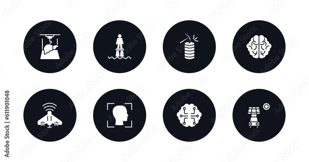 symbol for mobile filled icons set. filled icons such as organ printing, flyboard, data mining, brain, unmanned aerial vehicle, face recognition, future brain, solar energy car vector. symbol for mobile filled icons set. filled icons such as organ printing, flyboard, data mining, brain, unmanned aerial vehicle, face recognition, future brain, solar energy car vector.