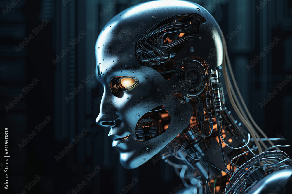 Android Face, Artificial Intelligence, ChatGPT Android Face, Artificial Intelligence, ChatGPT