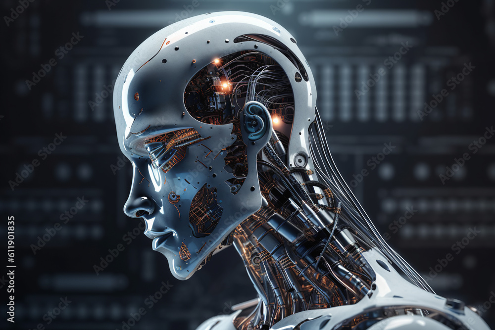Android Face, Artificial Intelligence, ChatGPT Android Face, Artificial Intelligence, ChatGPT