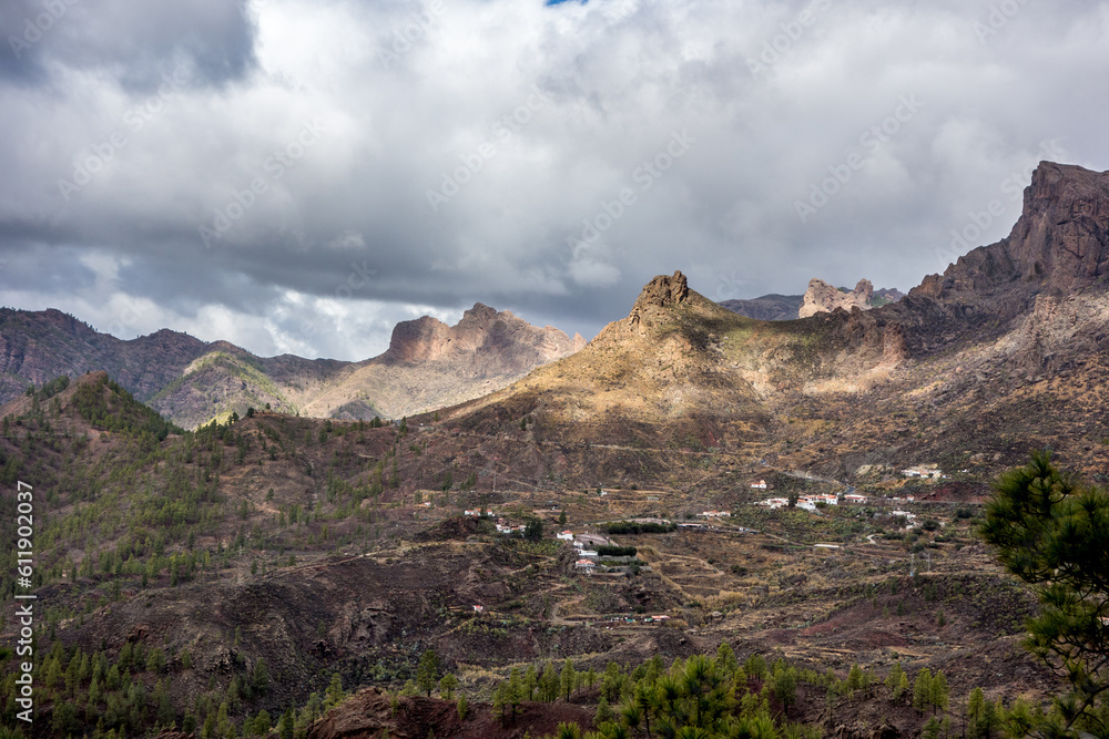 Walking around San Bartolome village on the island of Gran Canaria, Canary Islands, Spain