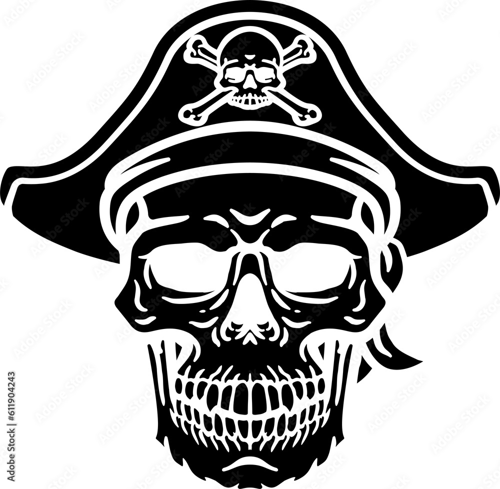 Pirate Hat Skull and Crossbones Cartoon Pirate Hat Skull and Crossbones Cartoon