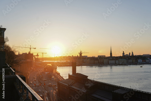 sunset over the river, Stockholm © Yuqi