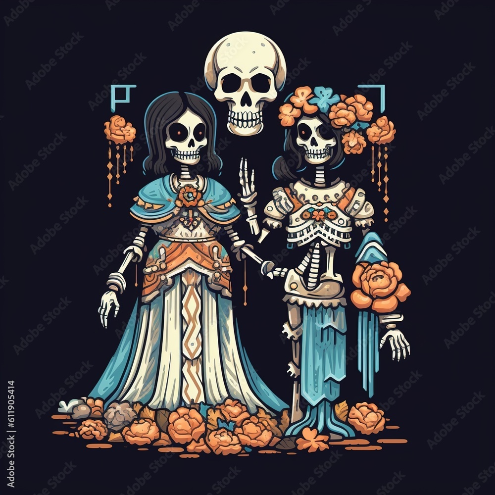 Dia de los muertos, Day of the dead, Mexican holiday, festival. Dia de los muertos, Day of the dead, Mexican holiday, festival.