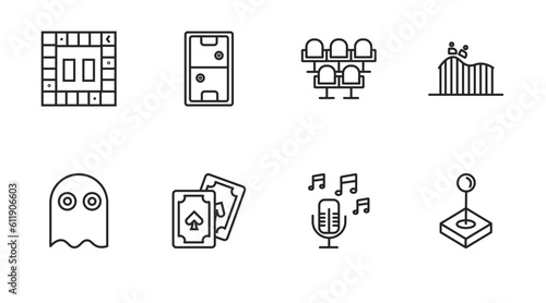 outline icons set. thin line icons such as ,