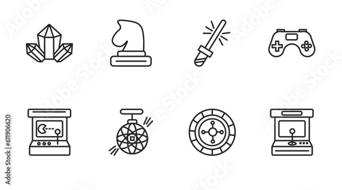 outline icons set. thin line icons such as ,