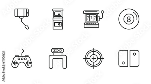 outline icons set. thin line icons such as ,