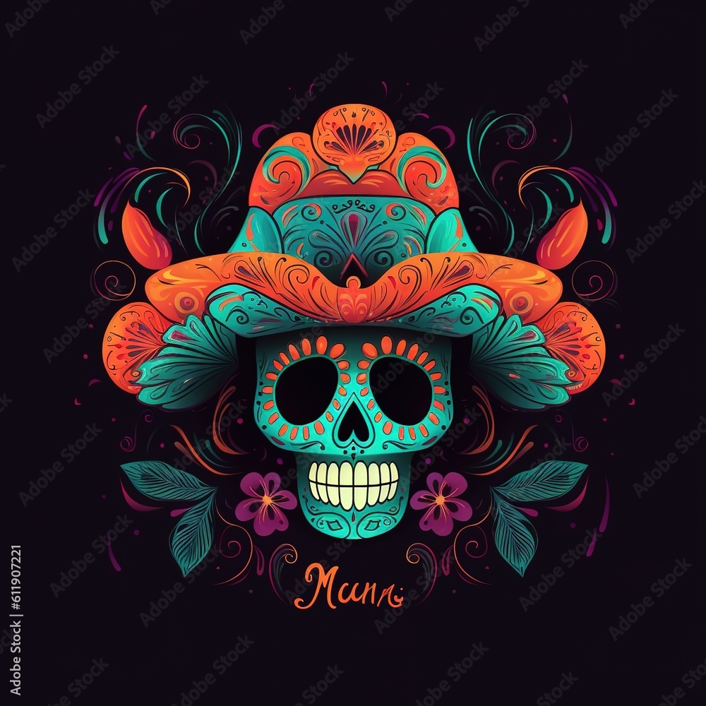 Dia de los muertos, Day of the dead, Mexican holiday, festival. Dia de los muertos, Day of the dead, Mexican holiday, festival.