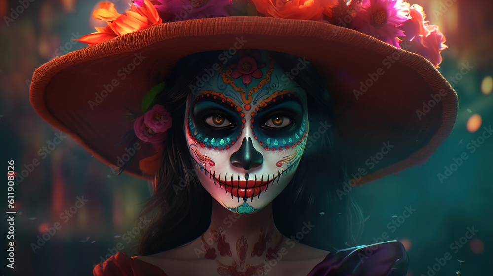 Dia de los muertos, Day of the dead, Mexican holiday, festival. Dia de los muertos, Day of the dead, Mexican holiday, festival.