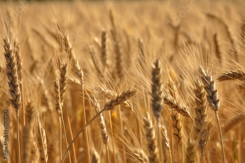 Wheat field close up © alisaaa