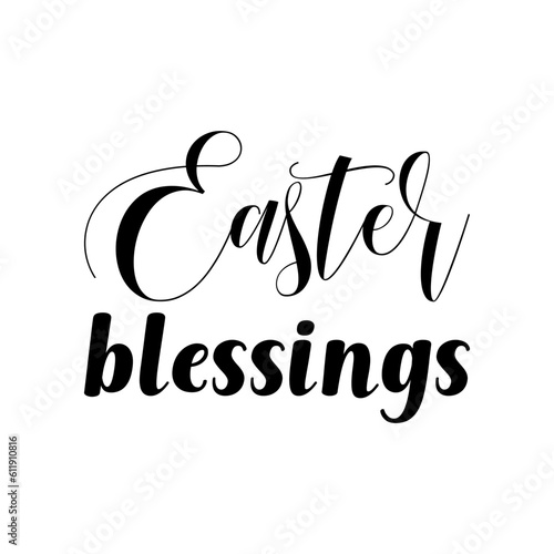 easter blessings black lettering quote