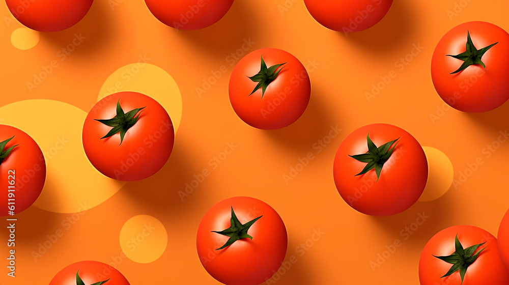 background of red tomatoes pattern created with Generative Ai background of red tomatoes pattern created with Generative Ai