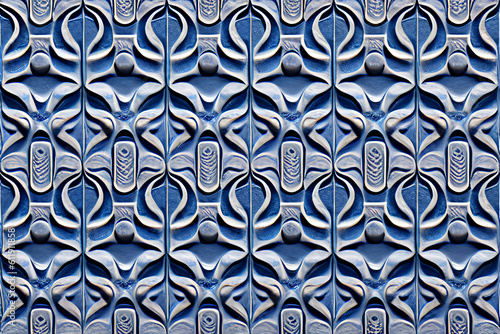 abstract decorative relief navy blue stucco wall texture HD photo