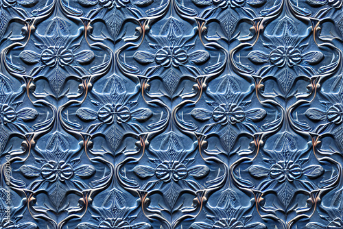 abstract decorative relief navy blue stucco wall texture HD photo