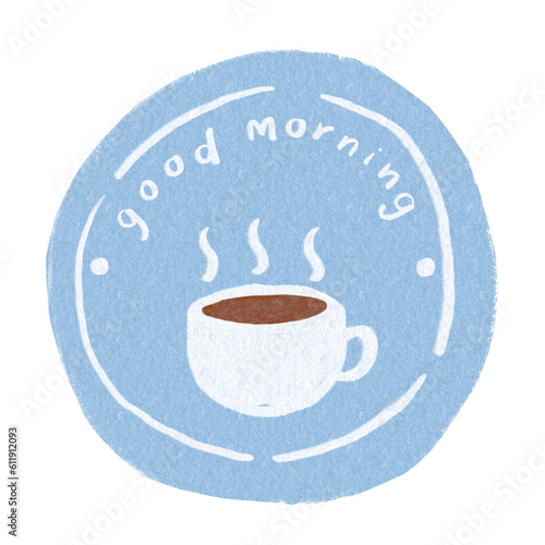 Morning Coffee Doodle Hand drawn decorative illustration