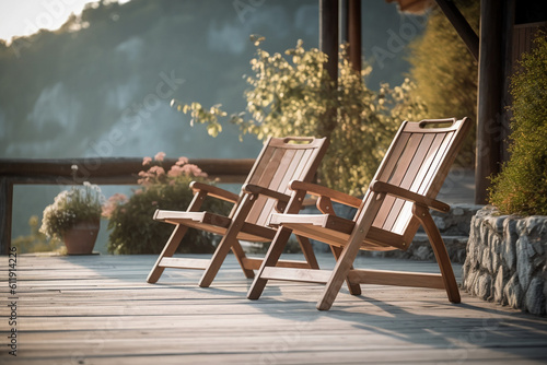 chairs on terrace