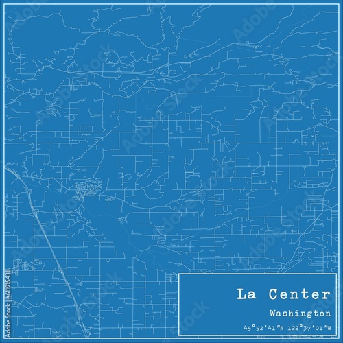 Wallpaper Mural Blueprint US city map of La Center, Washington. Torontodigital.ca