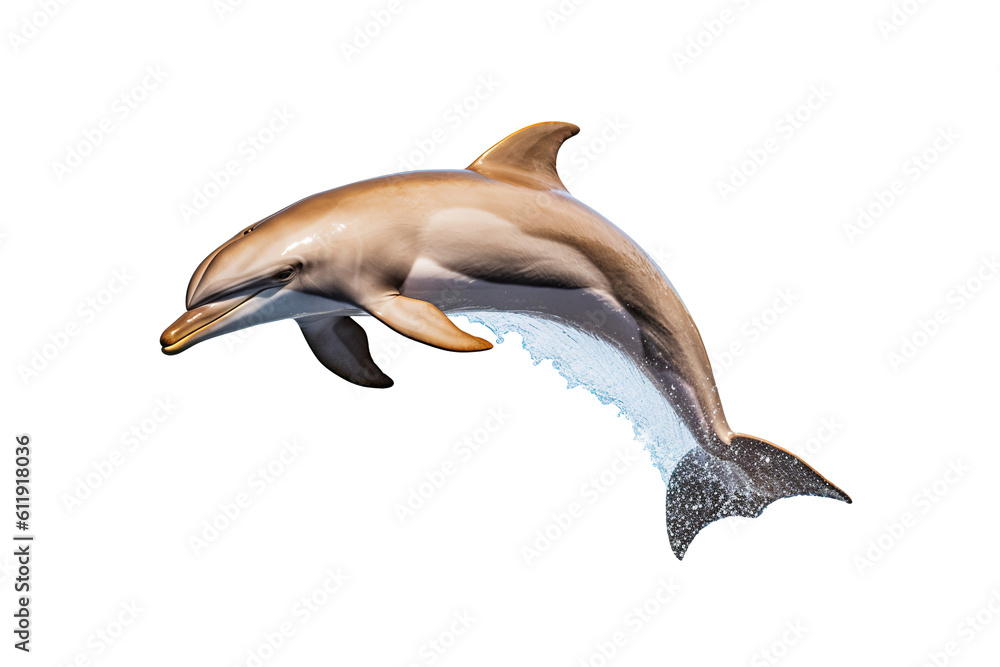 Fototapeta premium dolphin isolated white background PNG