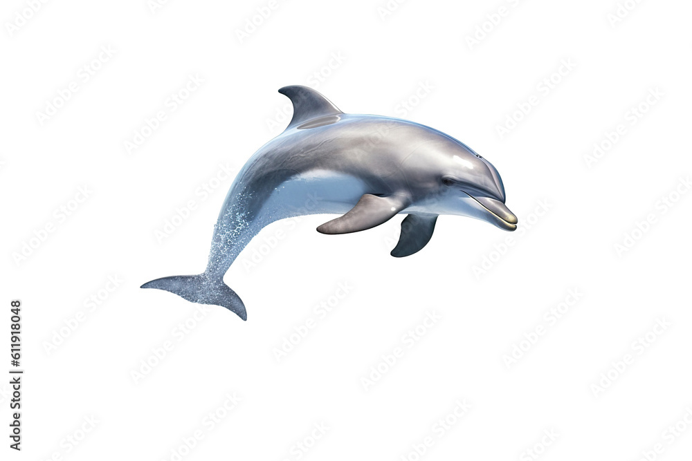 dolphin isolated white background PNG