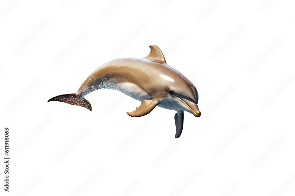 Fototapeta premium dolphin isolated white background PNG