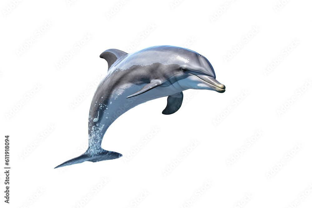 Naklejka premium dolphin isolated white background PNG
