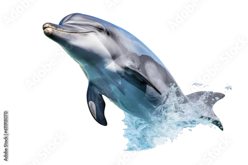 Obraz dolphin isolated white background PNG