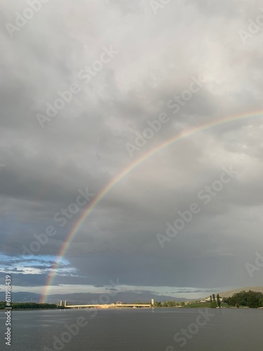 Fototapeta Naklejka Na Ścianę i Meble -  rainbow over the river