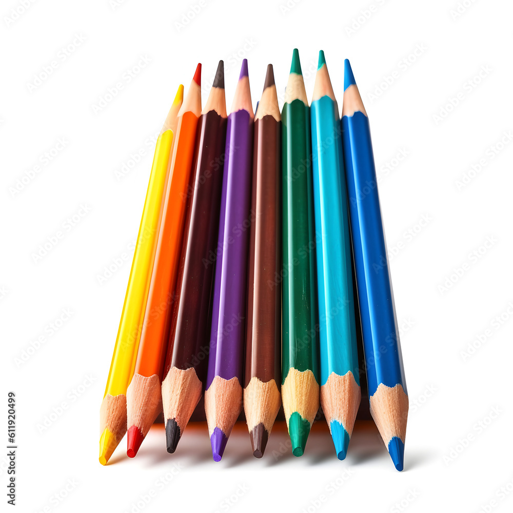 Fototapeta premium color pencils, assorted colored pencils