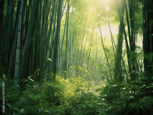 Serene Bamboo Whispers - AI Generated