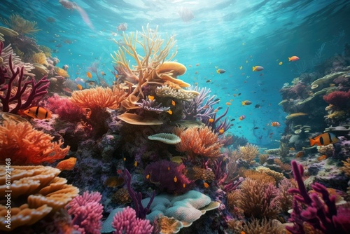 Vibrant Underwater Odyssey - AI Generated © dasom