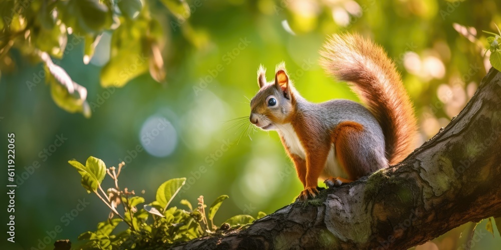 Squirrel with Peanut - AI Generated