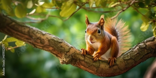 Squirrel with Peanut - AI Generated © dasom
