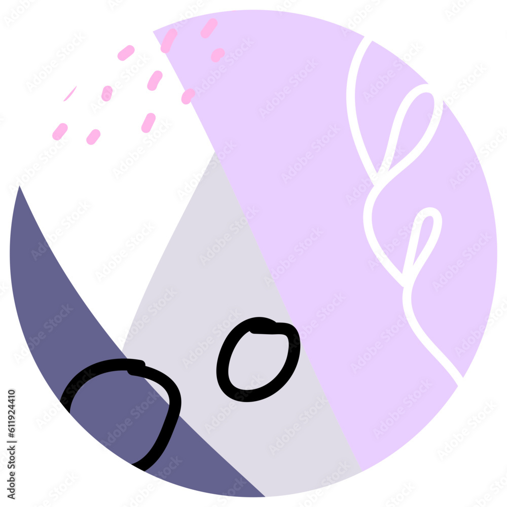 Fototapeta premium Pastel Purple Pink Abstract Circle Background