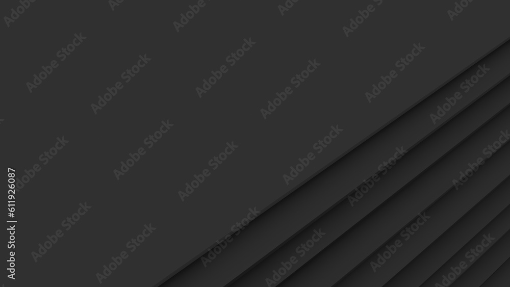 Modern black white abstract background. Minimal. Gradient. Dark grey banner with geometric shapes, lines, stripes, triangles. Design. Futuristic. Cut paper or metal effect. Origami, mosaic, geometry. Modern black white abstract background. Minimal. Gradient. Dark grey banner with geometric shapes, lines, stripes, triangles. Design. Futuristic. Cut paper or metal effect. Origami, mosaic, geometry.