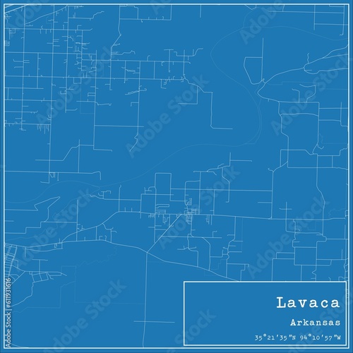 Wallpaper Mural Blueprint US city map of Lavaca, Arkansas. Torontodigital.ca