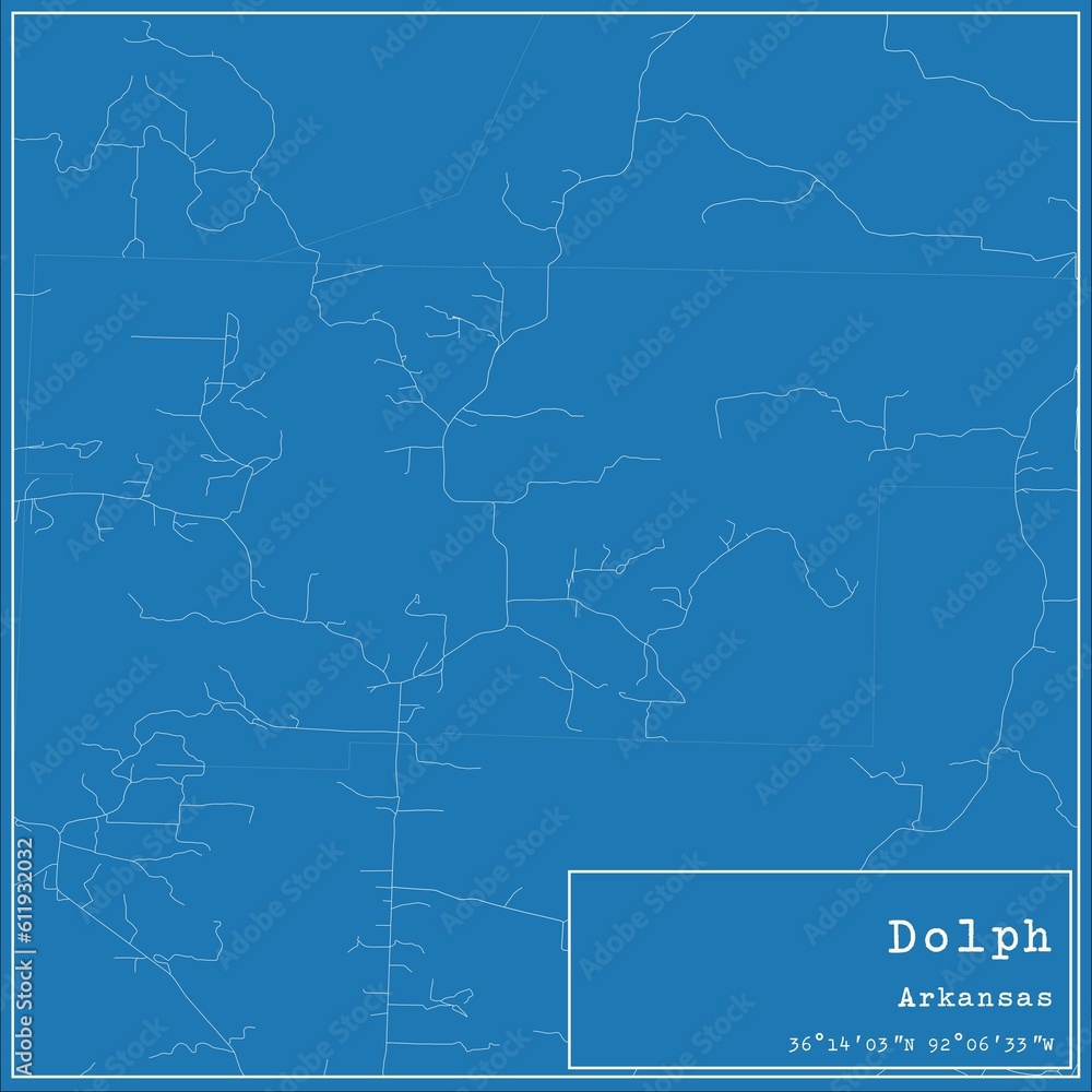 Blueprint US city map of Dolph, Arkansas. Blueprint US city map of Dolph, Arkansas.