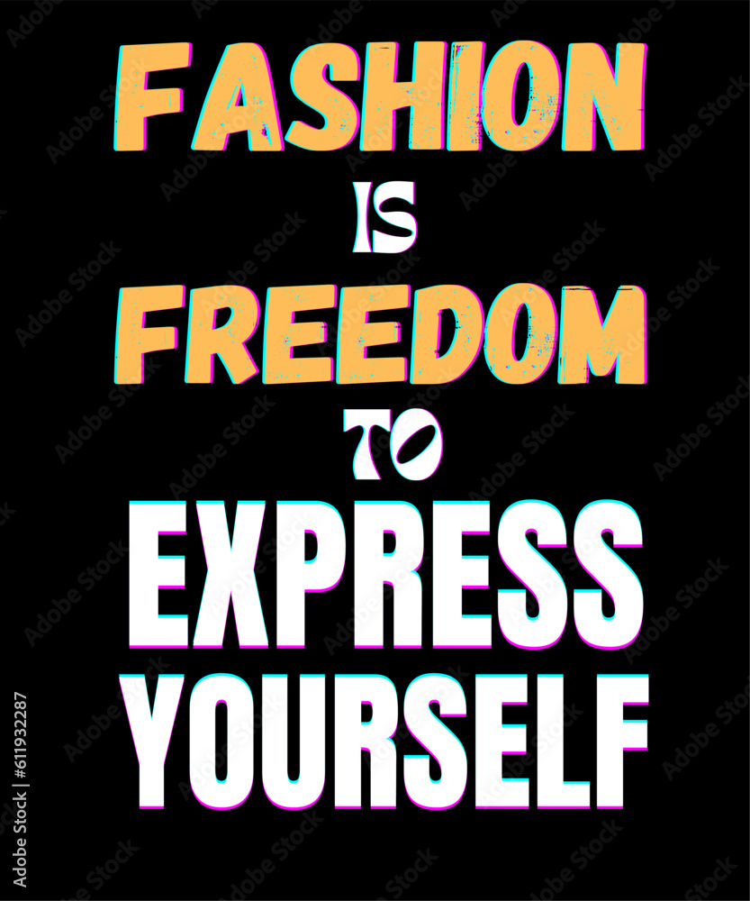 Obraz premium Fashion Clothing Typography T shirt Design