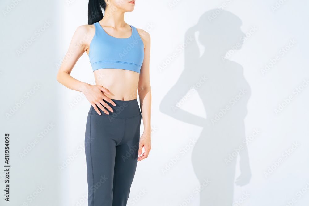 スポーティーで健康的な女性イメージ ボディケア ダイエット スポーティーで健康的な女性イメージ ボディケア ダイエット